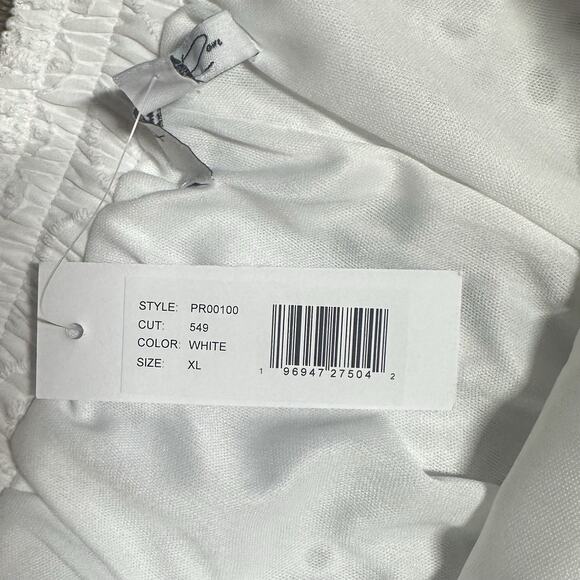 Parker & Rowe White Eyelet Lace Shorts Lined Summer Festival Elastic Waist Sz XL - Picture 6 of 9